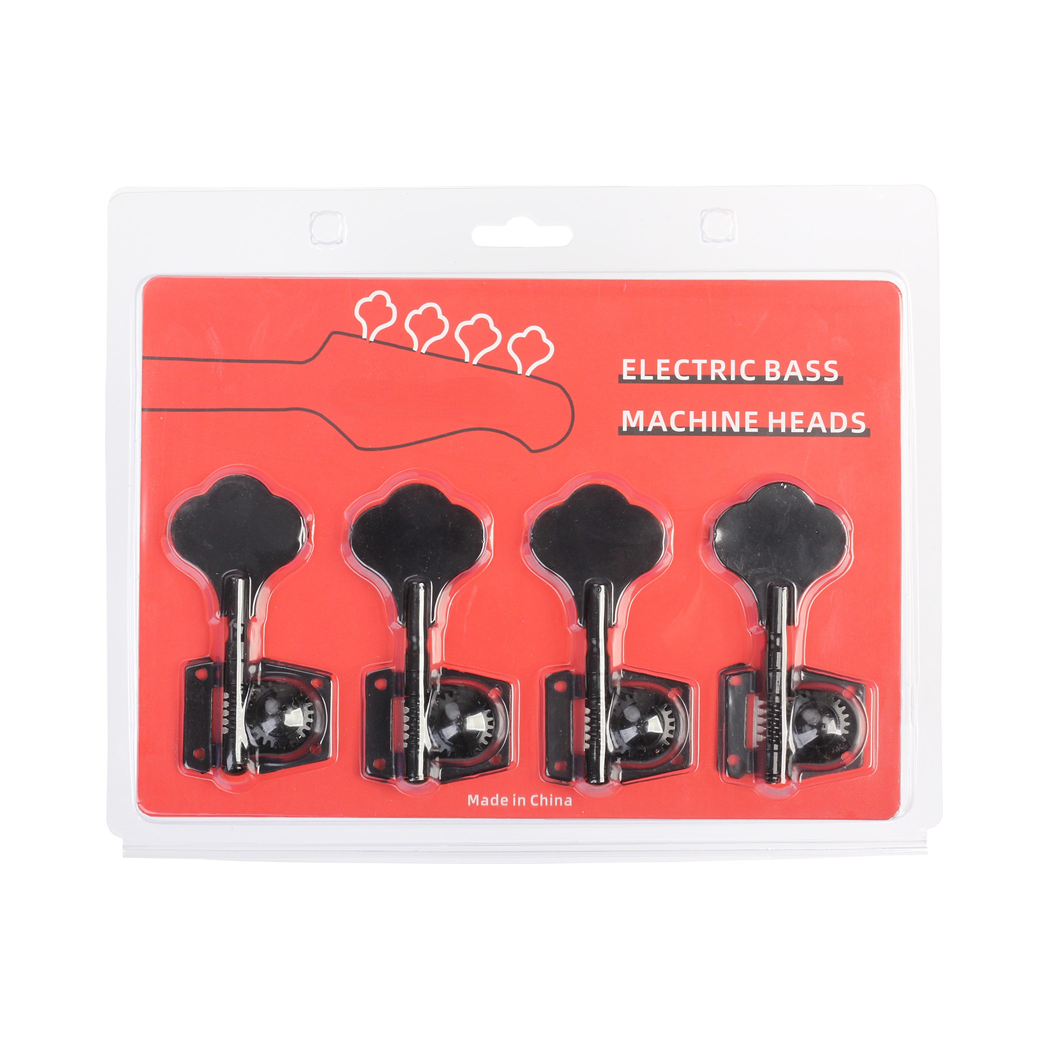 AMD Stimmmechaniken Bass, 2x Links / 2x Rechts offen, schwarz