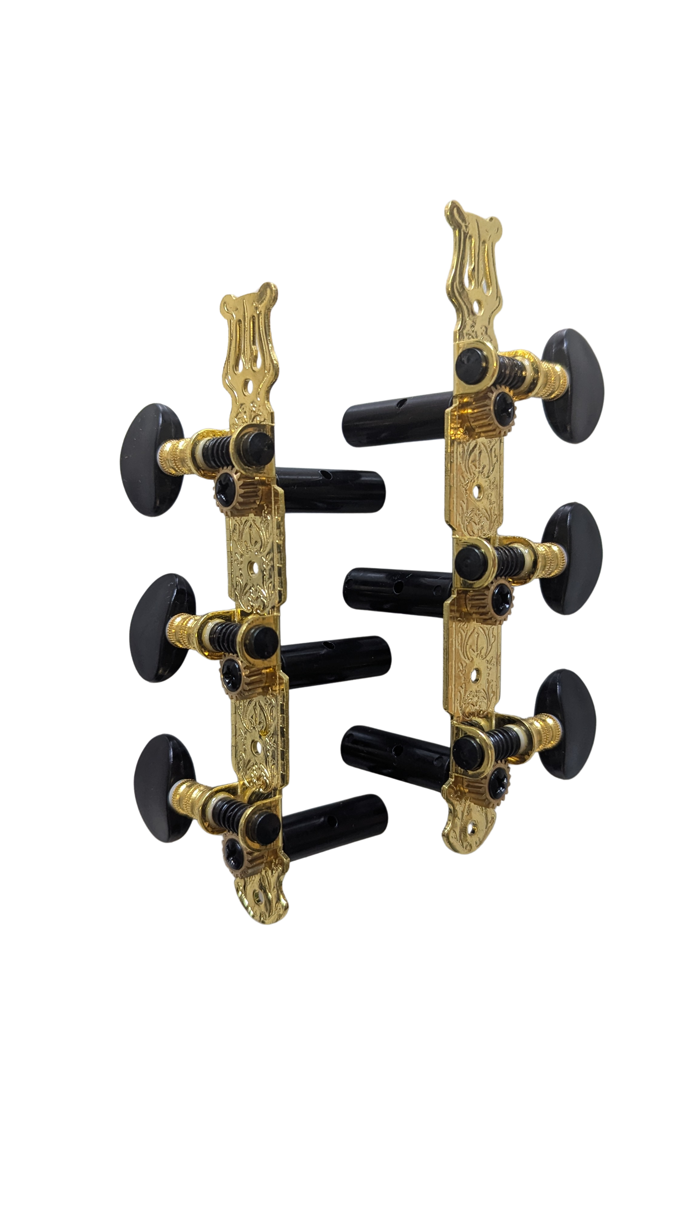 AG301 Stimmmechanik für Konzertgitarre Gold/Schwarz – Klassikgitarrenmechanik 3+3