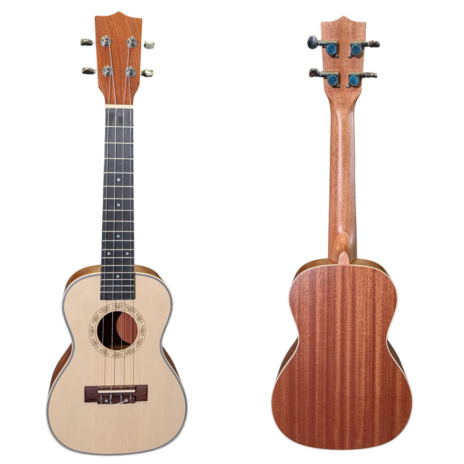 NoName Ukulele Konzert Fichte / Mahagoni -SMGB 