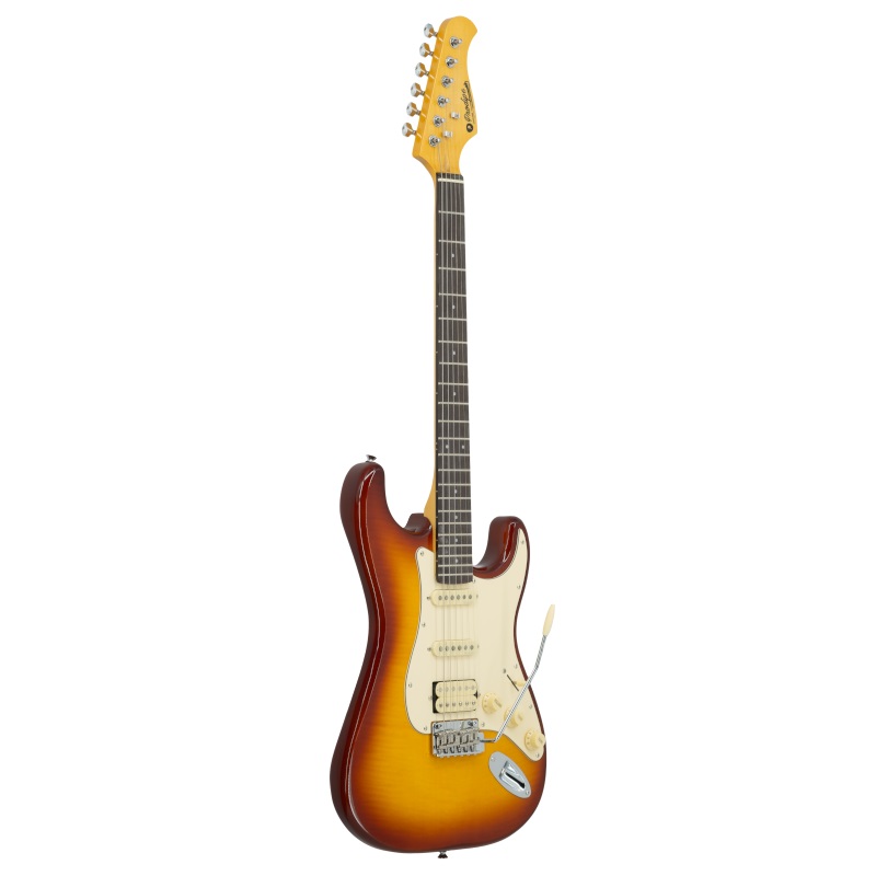 Prodipe  Strat ST93,  alder teaburst flame