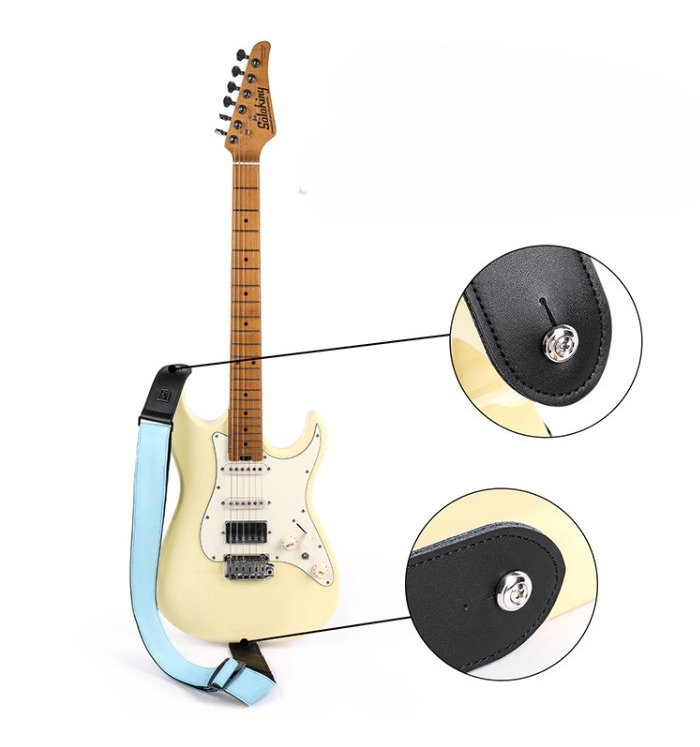 Gitarren Gurt Pastel Serie - Real Mission - Grey