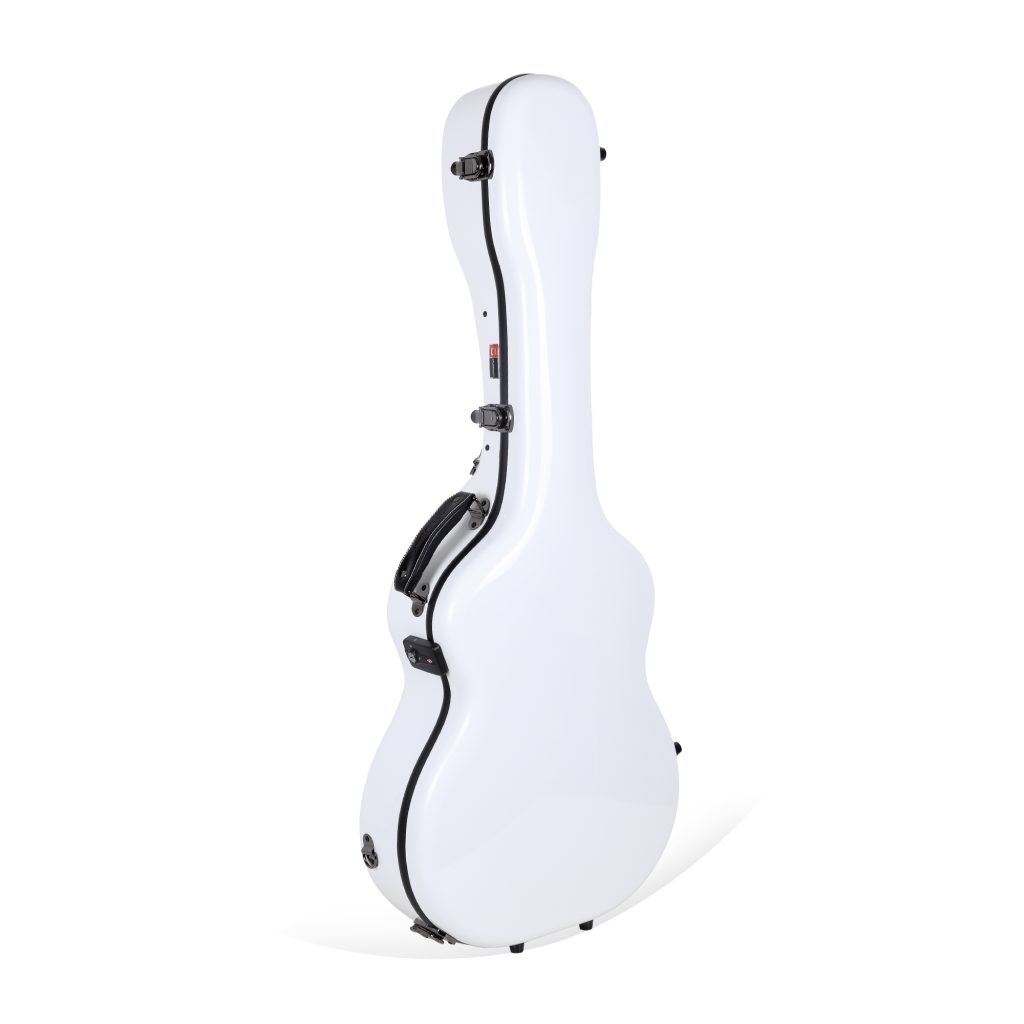 Crossrock CRF2020OMBK Fiberglass OM/000-Style Gitarren, white