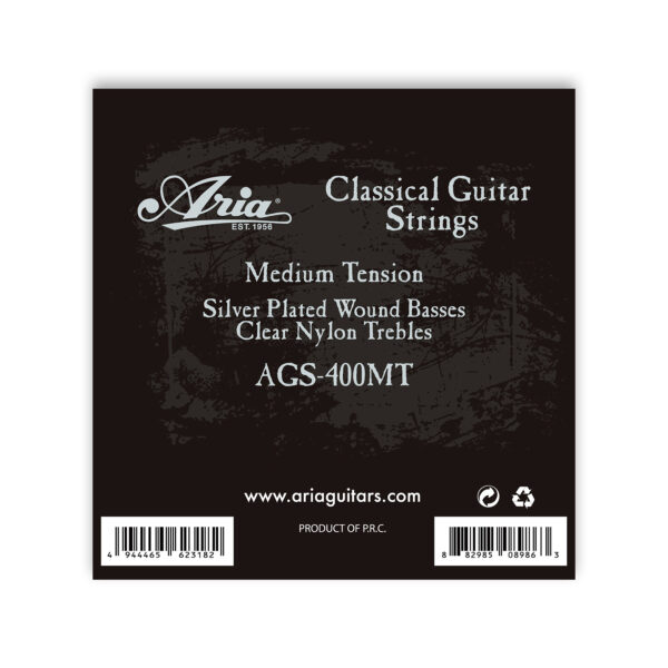 Aria Konzertgitarren Saiten AGS-400MT,  medium tension