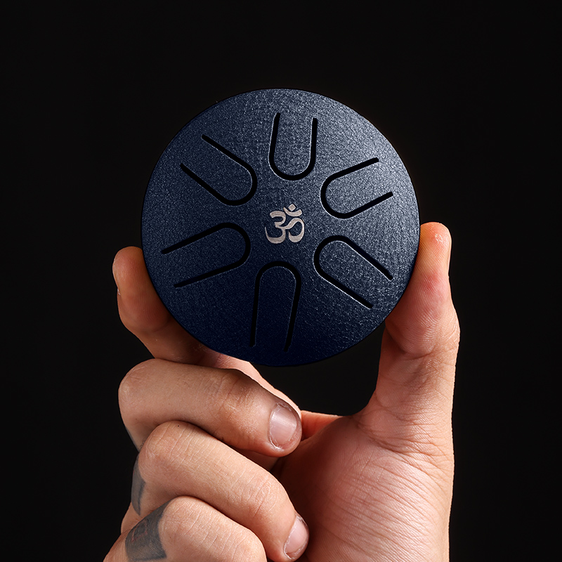 U-Turn Mini Steel Tongue Drum 3" 6Töne, midnight blue