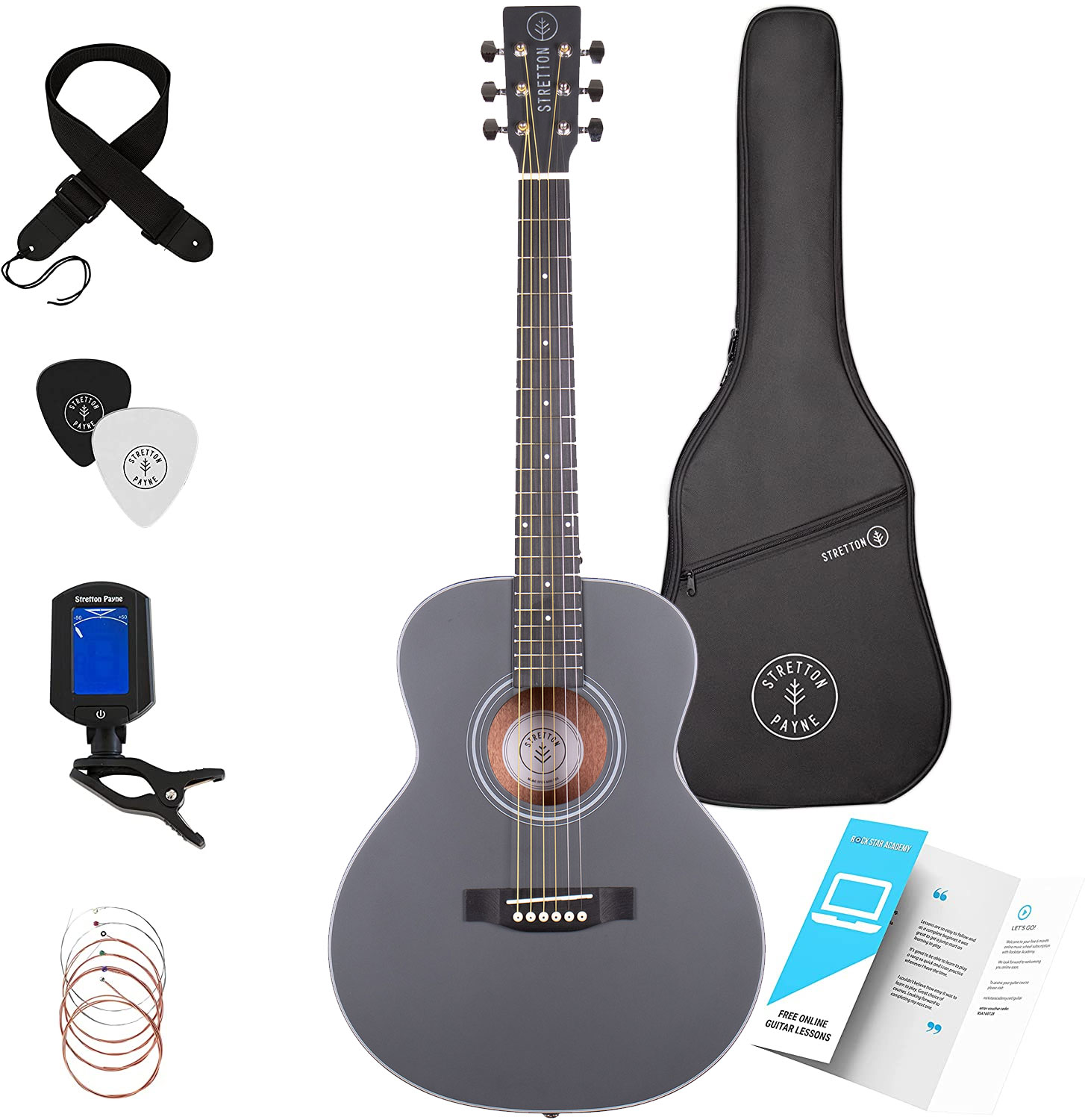 Stretton Akustikgitarre Mini OM, 36"