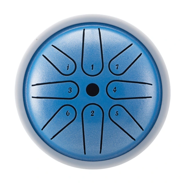 U-Turn Steel Tongue Drum 4" 8 Töne, sky blue