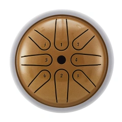 U-Turn Steel Tongue Drum 4" 8 Töne, gold dust