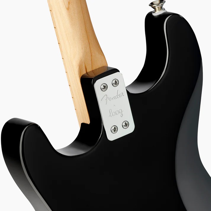 Fender X Loog Stratocaster Electric Guitar, black