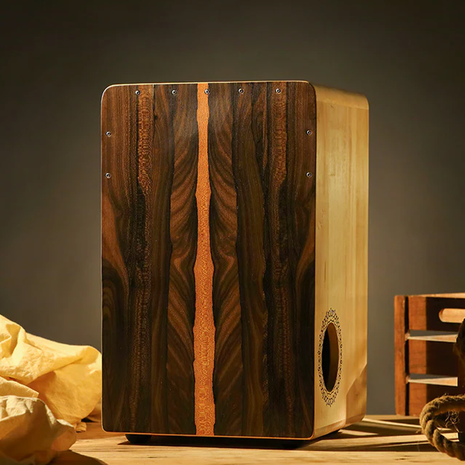 U-Turn Cajon 50 – Premium Cajon Cajon Ziricote mit Side Soundhole