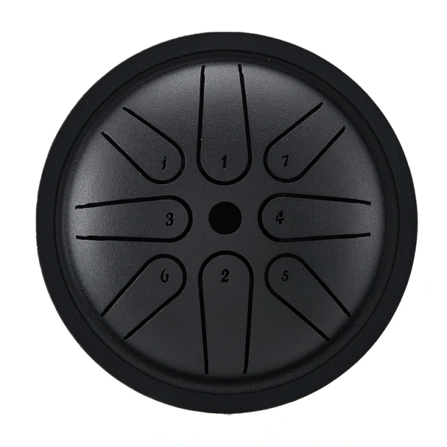 U-Turn Steel Tongue Drum 4" 8 Töne, coal black