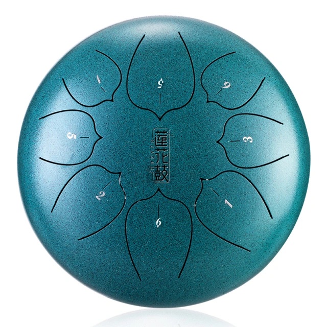 U-Turn Steel Tongue Drum 10" 8 Töne - turquoise blue