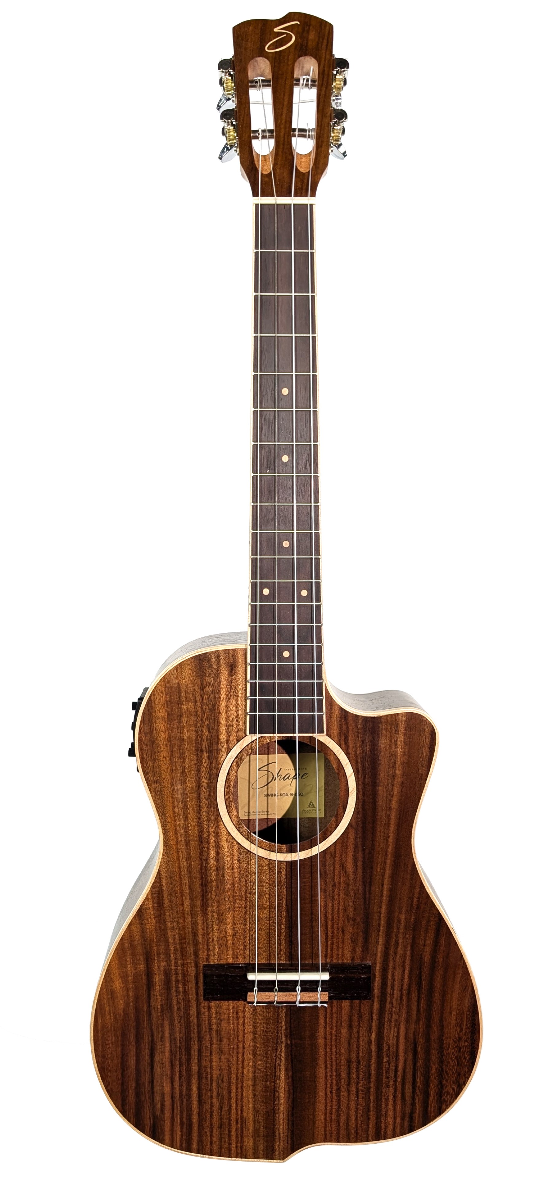 Shape Swing Ukulele Koa Baritone mit  EQ