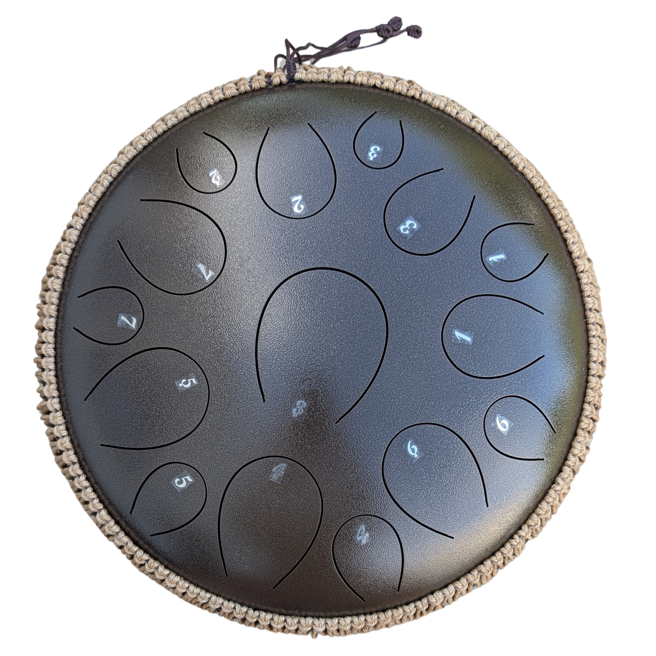 U-Turn Steel Tongue Drum 14" 15Töne, sparkle bronce